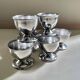 Coquetiers en inox vintage