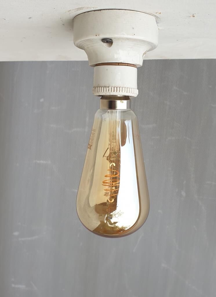 Art deco porcelain ceiling lamp