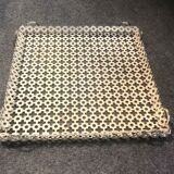 Former vintage flat underside white metal perforated around 1950