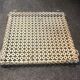 Former vintage flat underside white metal perforated around 1950