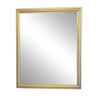 Large gilded wooden mirror 78 x 96 cm