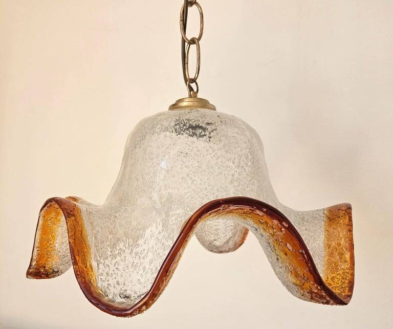 Midcentury Rare Chandelier Mazzega, Murano Glass, Italy, 1970s