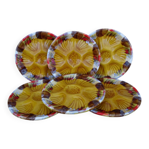 Assiettes à huîtres - service