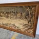 Vintage wall decoration / tapestry under frame