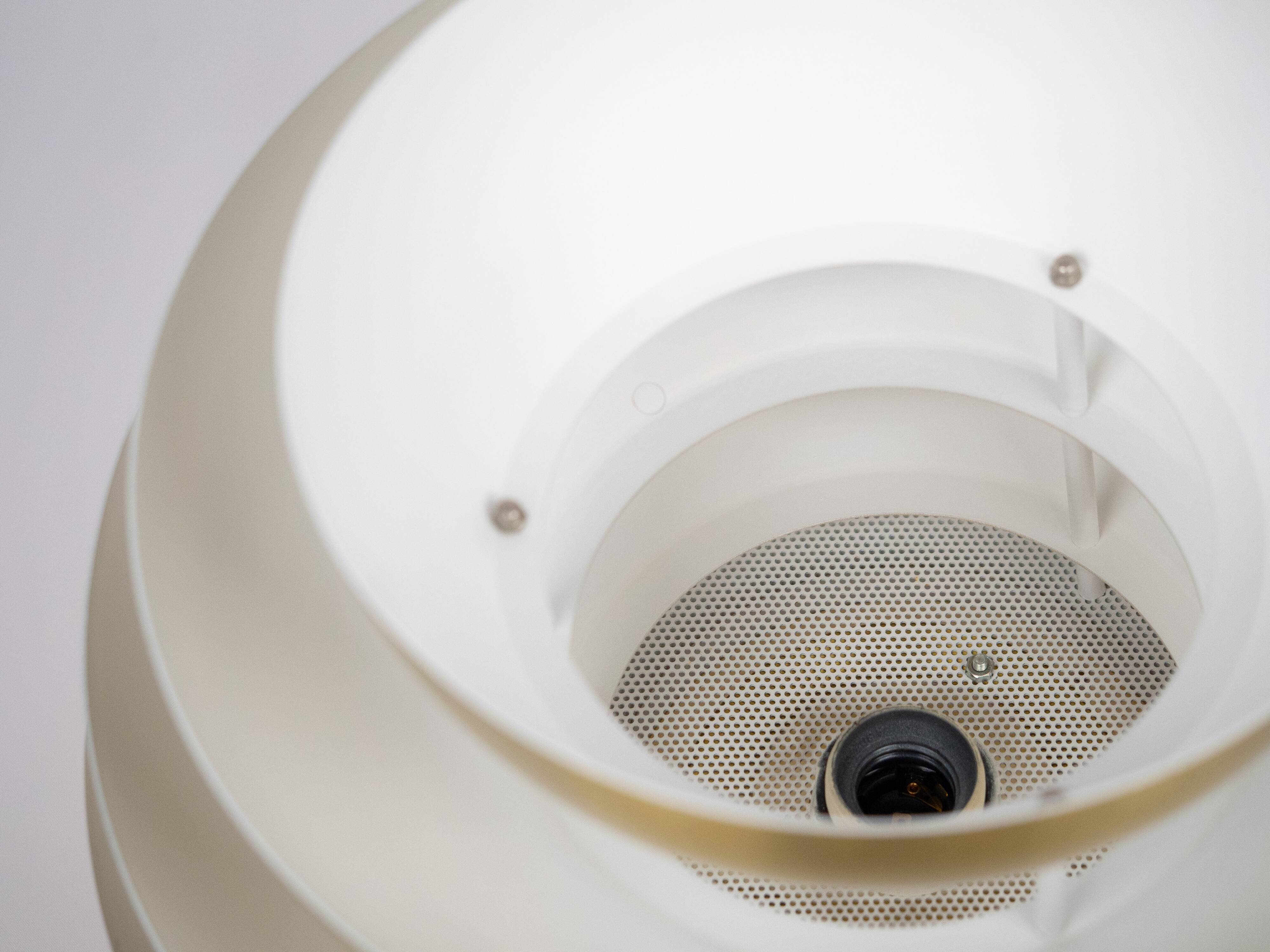 Lampe suspendue vintage danoise Barcelona par Bent Karlby, Lyfa, années 1960.