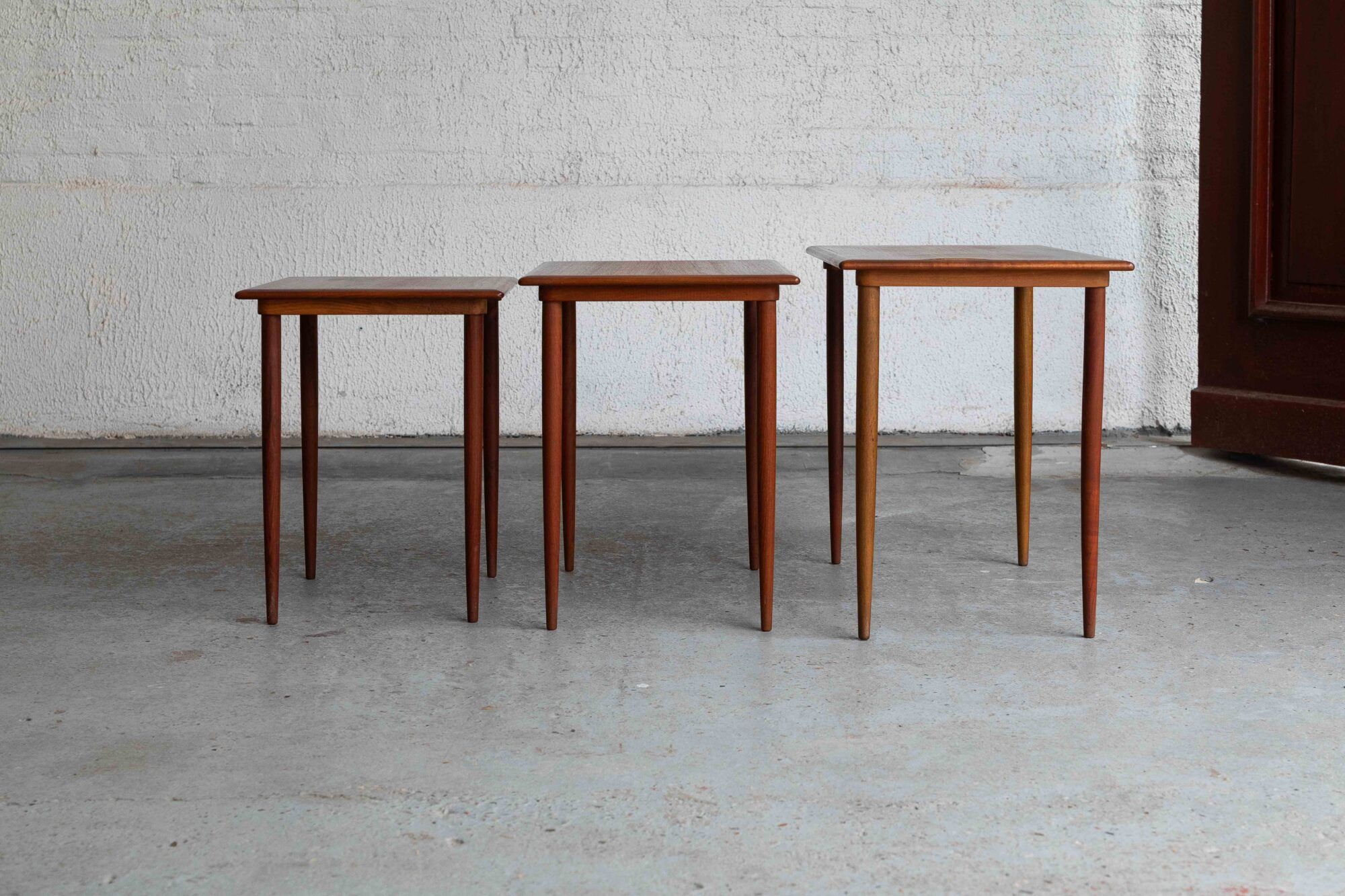 Set of 3 nesting tables, Danish design