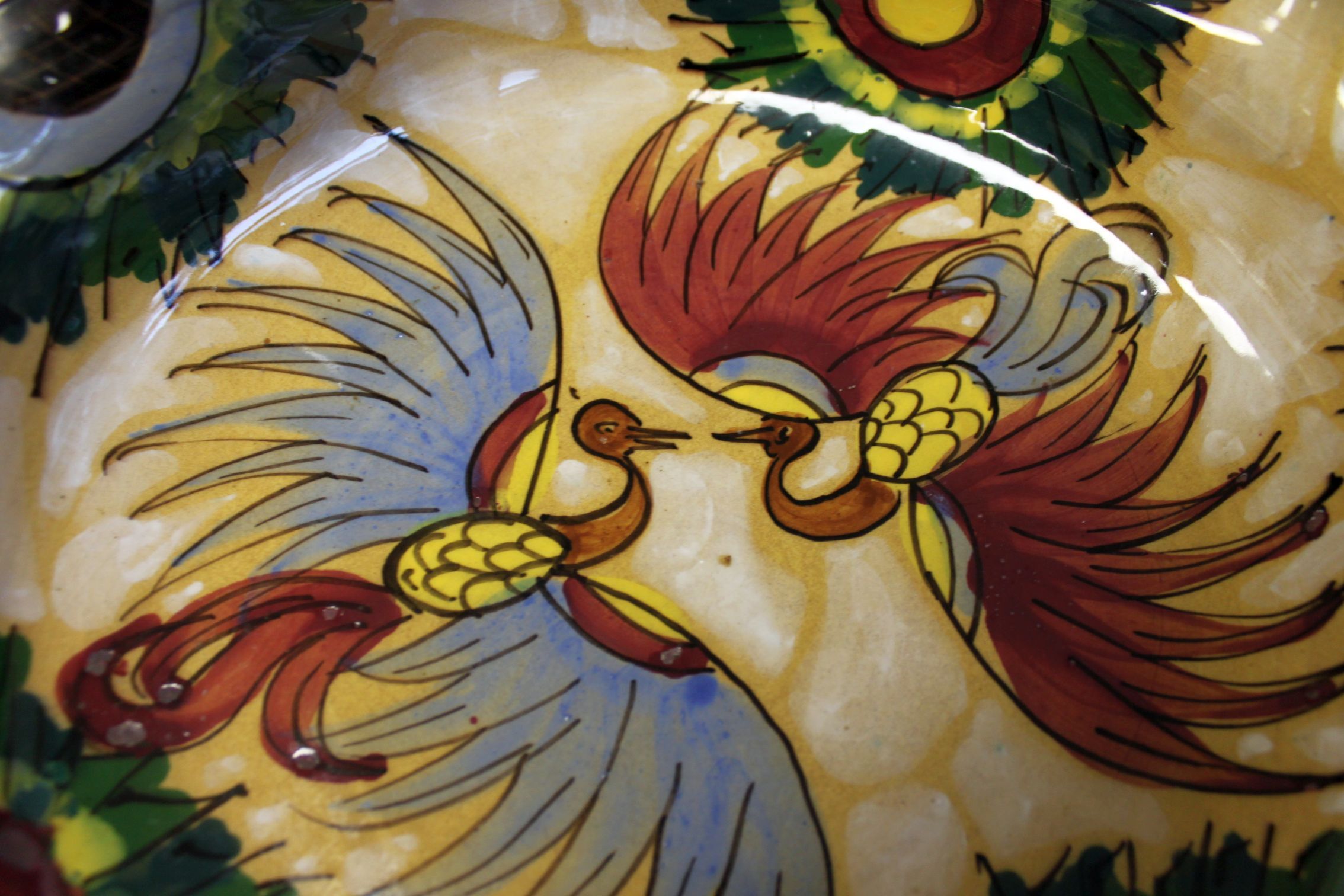 Ceramic fruit cup, Italy, 70