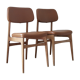 Scandinavian style chairs and wood