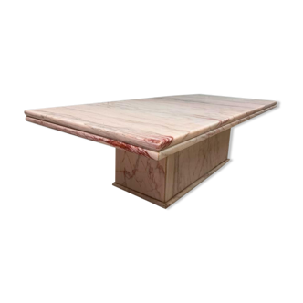 Vintage pink marble coffee table / coffee table