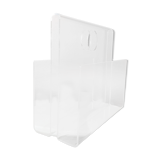 Vintage magazine holders in transparent plexiglass 1980s