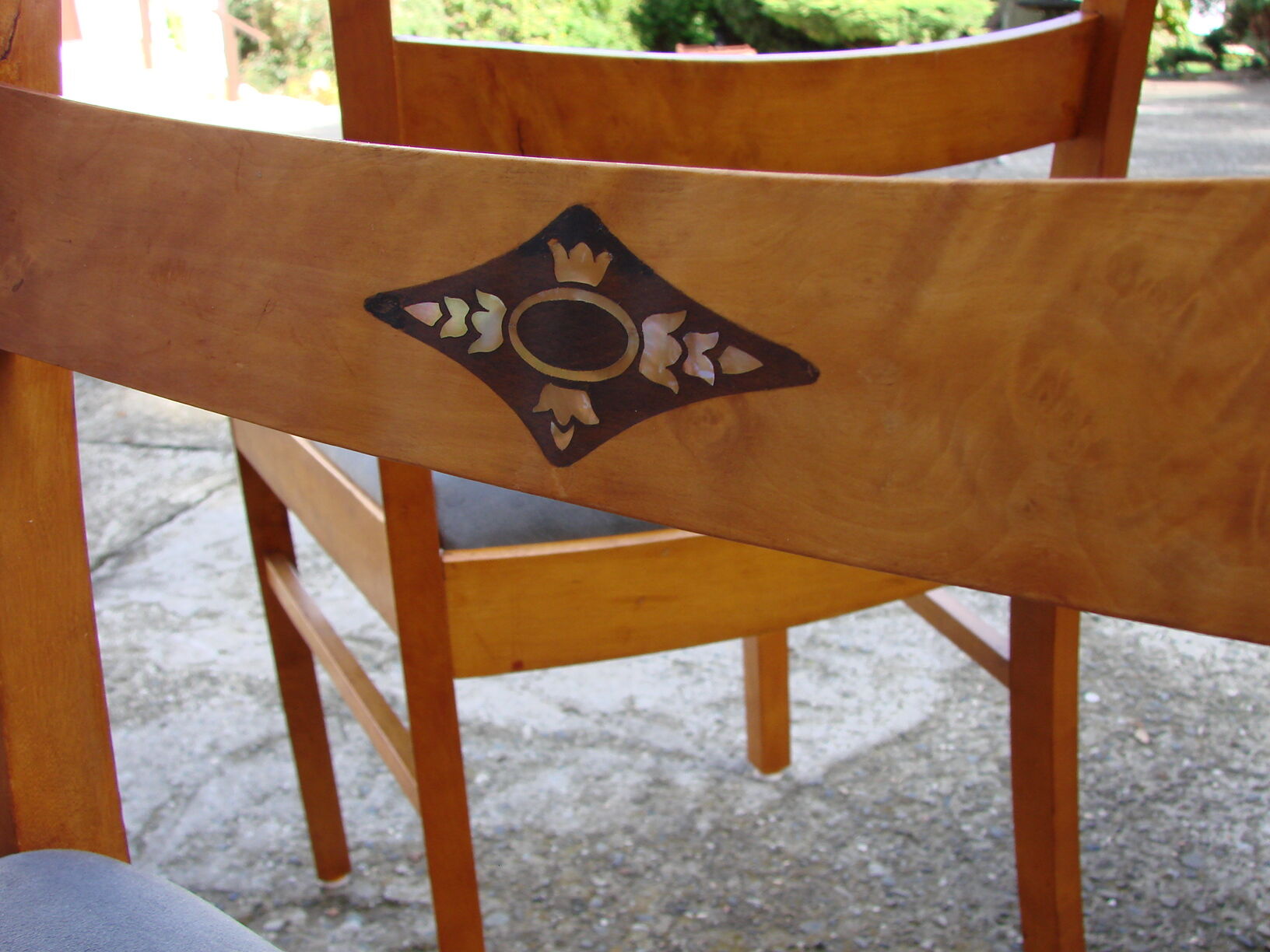 Set of 4 art deco chairs, 1940s