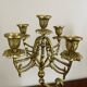 Pair of candelabra Candle holders Antique in gilded bronze style