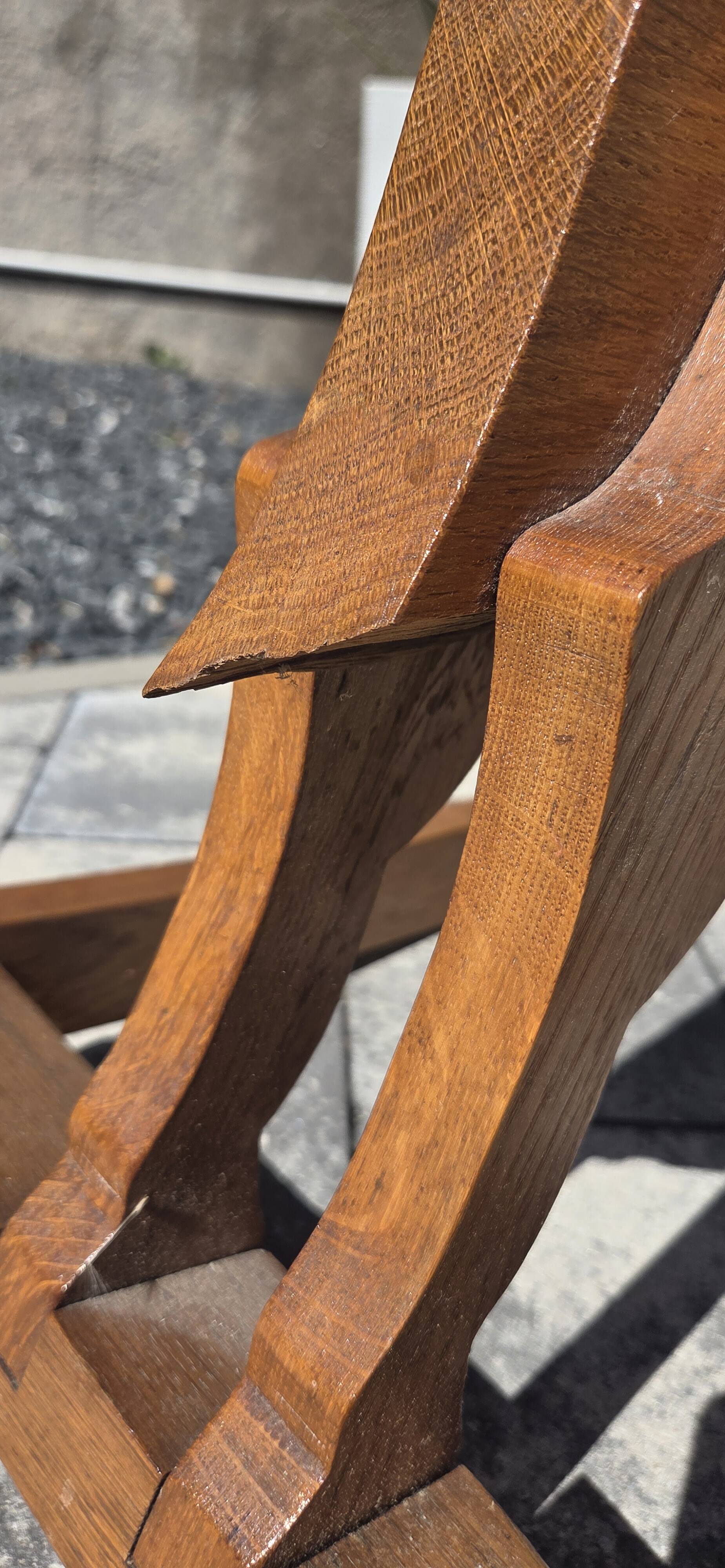 Wooden rocking horse