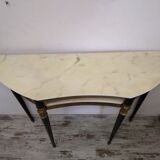 Vintage Italian half-moon console