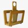 Wooden and glass magazine rack