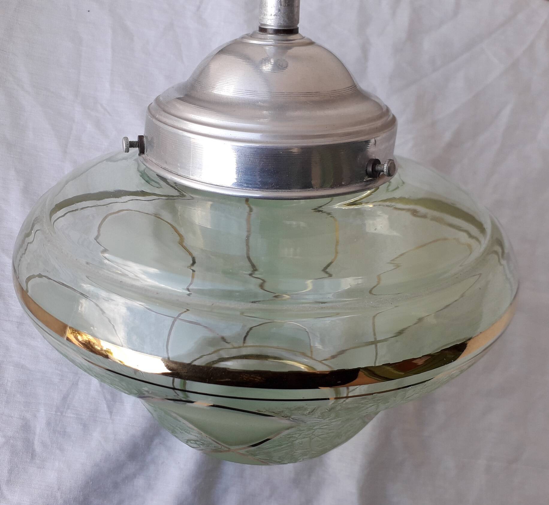 Suspension plafonnier en verre