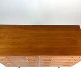 Danish Teak Sideboard Dresser Chest of Drawer by Poul Hundevad - 1960s Design Mid-Century
