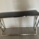 Designer console in glass and metal