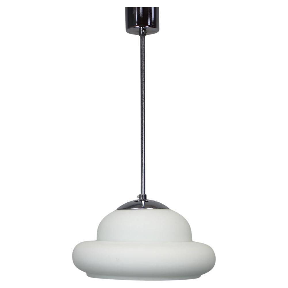 Mid-Century Chrome Pendant, 1960s, Czechoslovakia