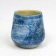 Jacques Blin Mug – Blue glazed earthenware with incised decoration of fantastic animals