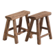 Pair of antique stools (circa 1900). Set of 2 pieces