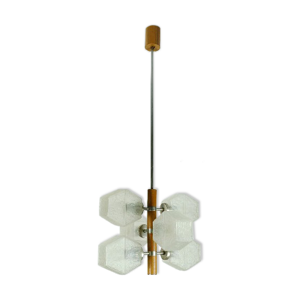 suspension en teck verre