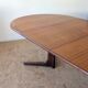Scandinavian teak oval table from the 1960s, extendable up to 243 cm.