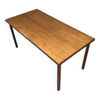 Industrial dining table desk steel solid oak