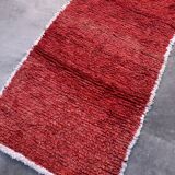 Tapis Marocain Beni M'Guild rouge - 223 x 113 cm
