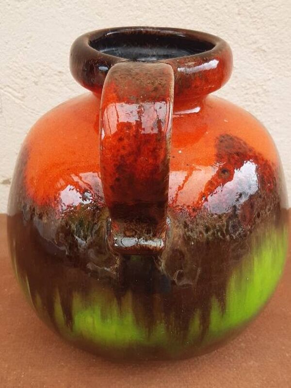 Vase boule fat lava Scheurich 484-21, céramique vintage