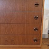 Scandinavian teak chest of drawers, 1960.