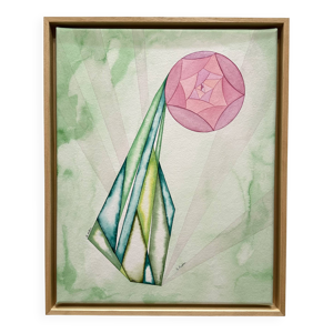 Nature morte fleur rose