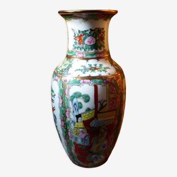 Vase chinois porcelaine peint main