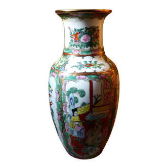 Vase chinois porcelaine peint main