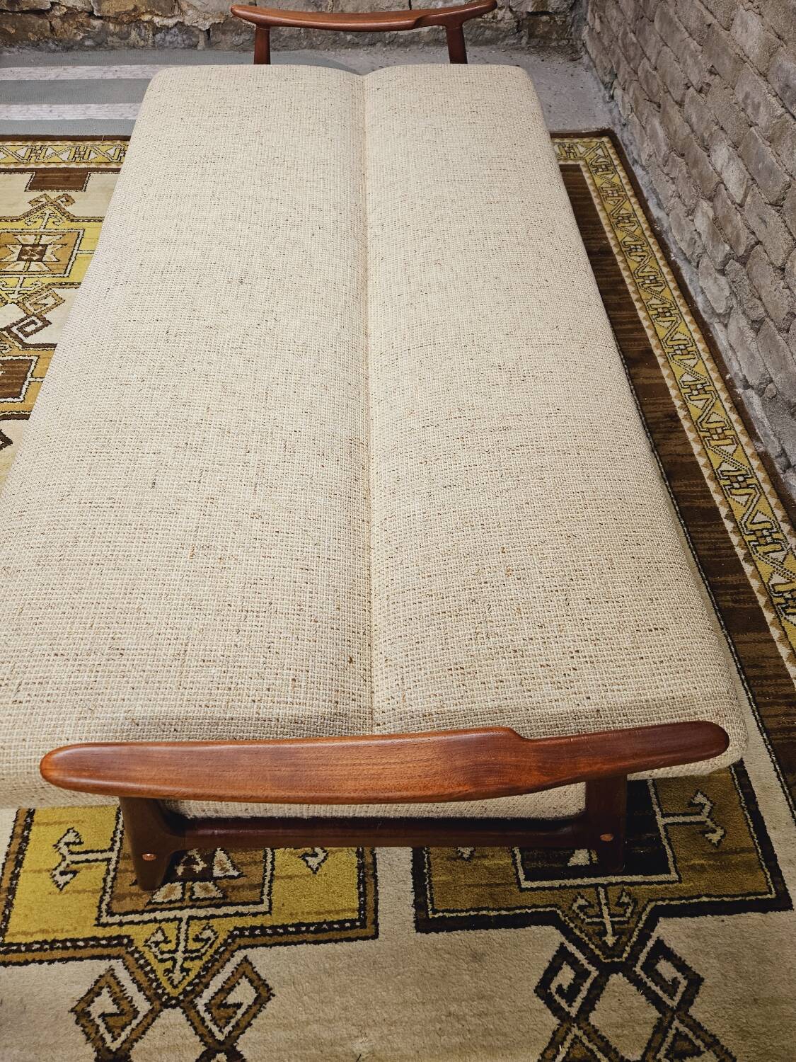 Danish teak Scandinavian sofa armchair set 1960