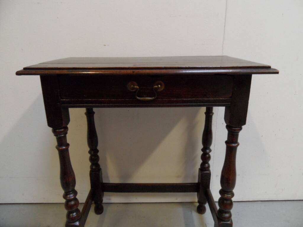 Antique oak sidetable