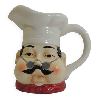Vintage ceramic chef pitcher – Humorous jug