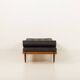 Danish vintage teak daybed in black leather | mid century modern | 1960s