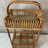 Rattan bottle holder