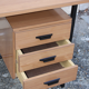 Desk gino metal and formica, vintage, 70s