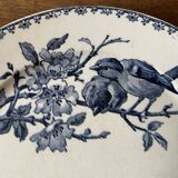 Flat plates Sarreguemines Iron Earth model Blue favorite