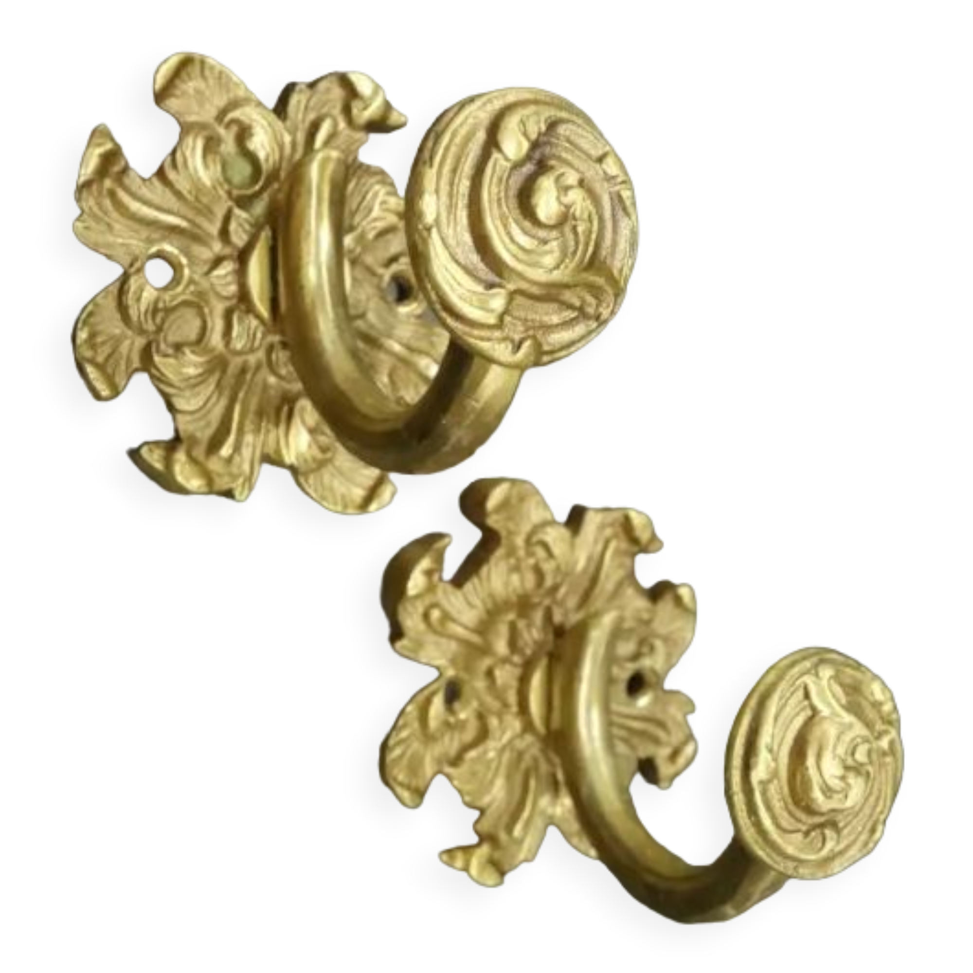 Pair of hooks style Rocaille / Rococo / Baroque