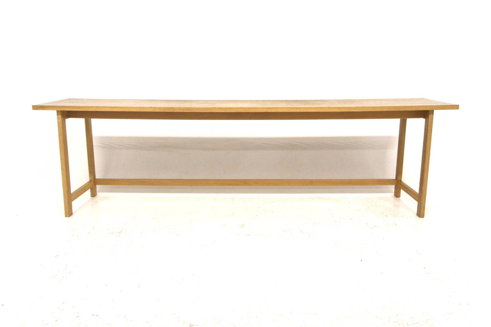 Scandinavian oak bench, Sweden, 1960