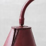 Mid-Century Spanish Leather Floor Lamp by Valenti