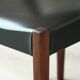 Series of 6 chairs in skai and teak