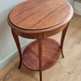 Mahogany side table with two trays, mid-20th century