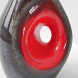 Vintage 1960 vase in pearly ceramic