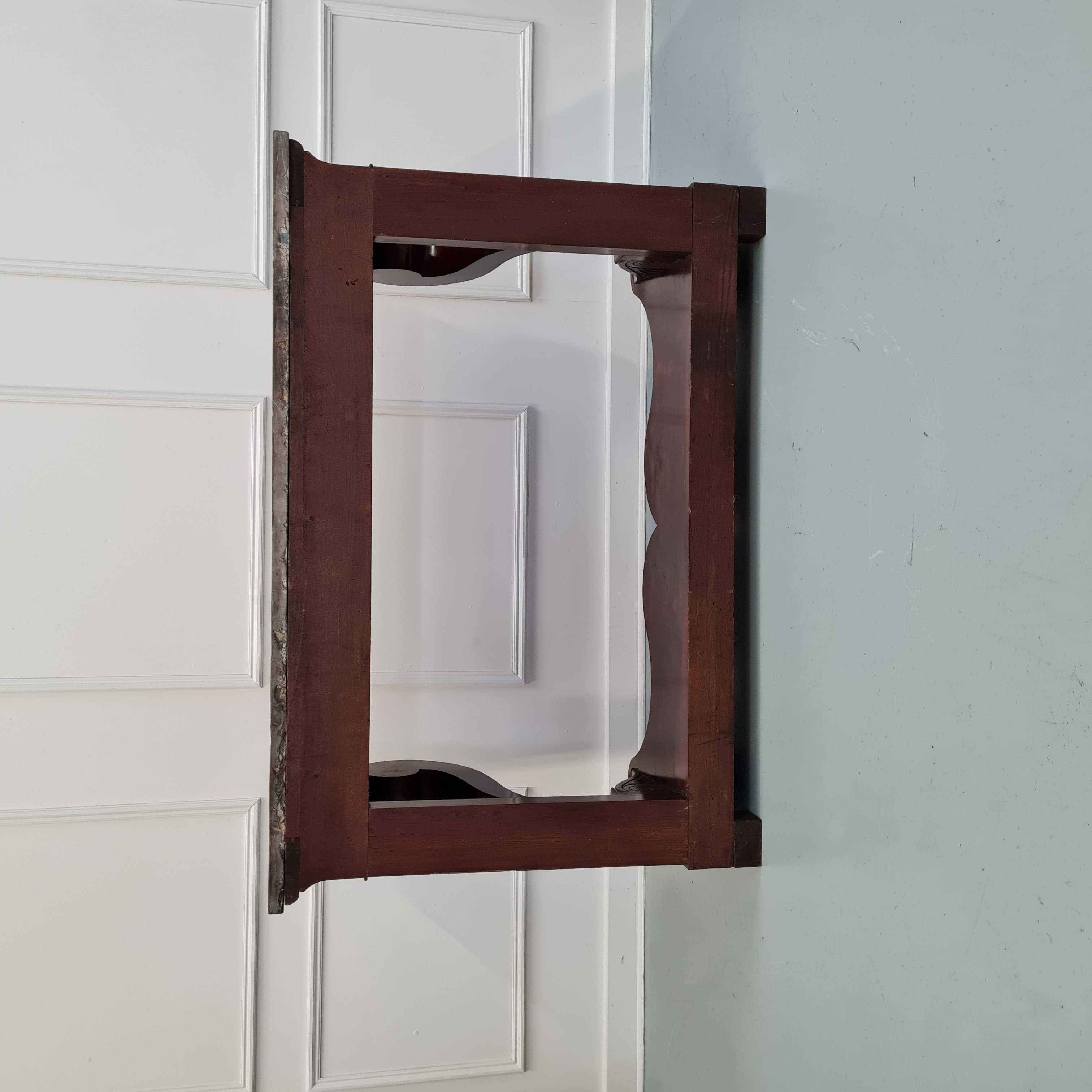 Antique french flame mahogany console table c1830