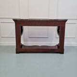 Antique french flame mahogany console table c1830