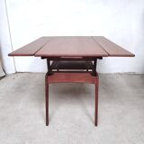 Teak liftable coffee table, Denmark - 1960